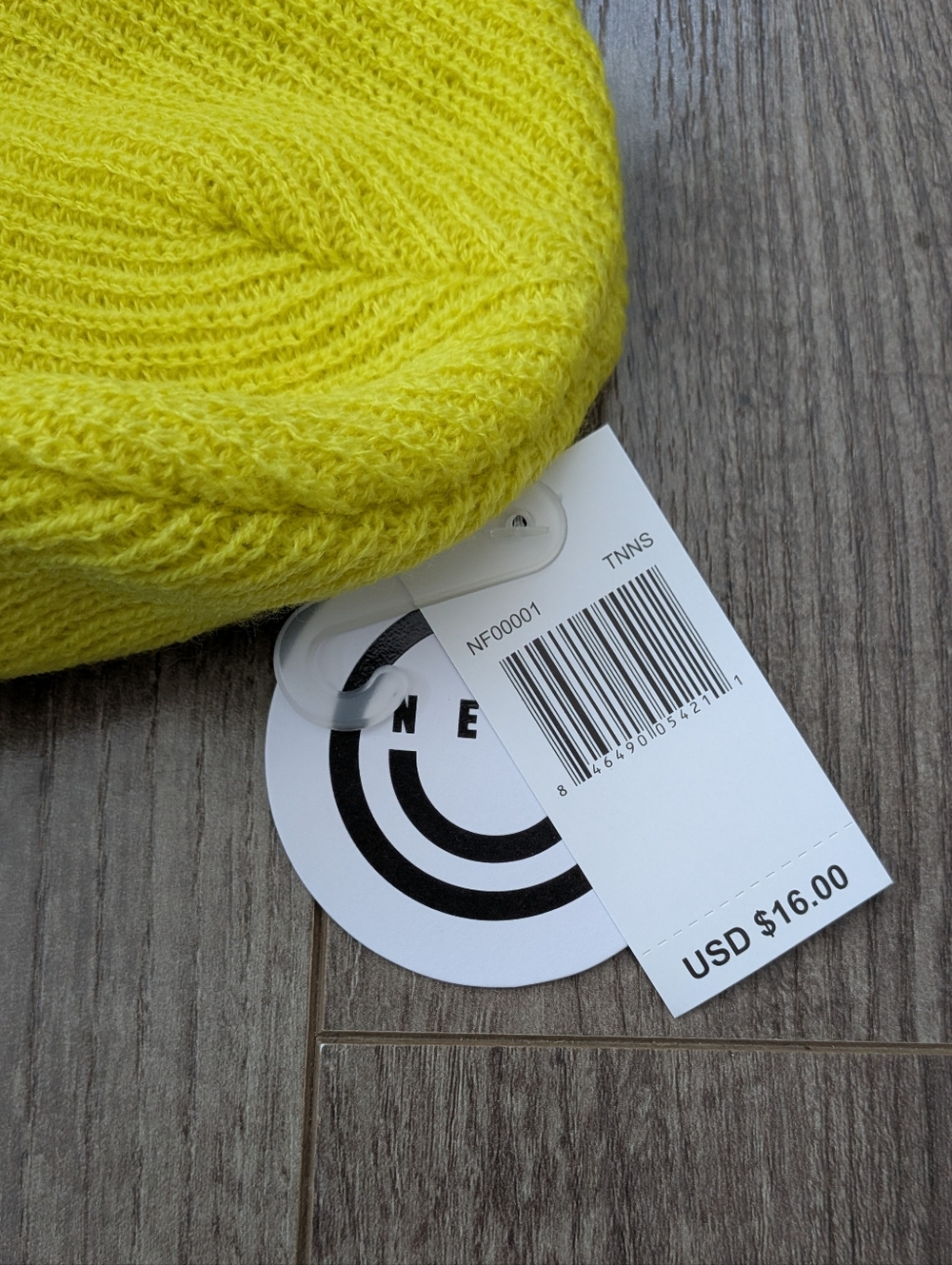 Neff Vibrant Yellow Ribbed Beanie - Picture 5 of 8